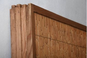 古民具・骨董　和製アンティークの趣のある簾戸(簀戸、葦戸)4枚セット(1)