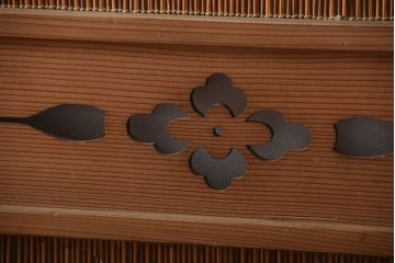 古民具・骨董　和製アンティークの趣のある簾戸(簀戸、葦戸)4枚セット(1)