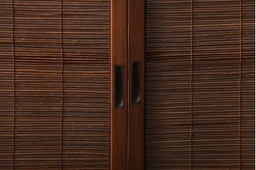 古民具・骨董　和製アンティークの趣のある簾戸(簀戸、葦戸)4枚セット(3)