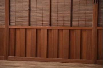 古民具・骨董　和製アンティークの趣のある簾戸(簀戸、葦戸)4枚セット(3)