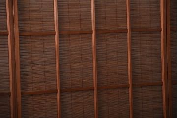 古民具・骨董　和製アンティークの趣のある簾戸(簀戸、葦戸)4枚セット(3)