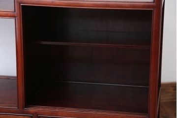 アンティーク家具　古民具・骨董　唐木材の小ぶりなアンティーク飾り棚