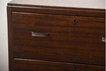 レトロ家具　昭和レトロ　古い木製の小ぶりなアンティークチェスト