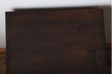 アンティーク家具　和製アンティーク　古い木製の縦型小引き出し