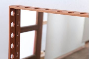 アンティーク雑貨　中古　イタリア製　ポラダ(porada)社の壁掛けミラー(鏡)箱付き(定価約6万円)