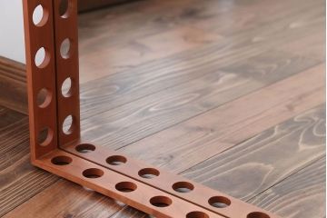 アンティーク雑貨　中古　イタリア製　ポラダ(porada)社の壁掛けミラー(鏡)箱付き(定価約6万円)