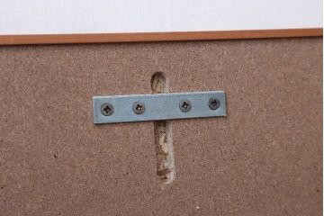 アンティーク雑貨　中古　イタリア製　ポラダ(porada)社の壁掛けミラー(鏡)箱付き(定価約6万円)