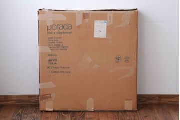 アンティーク雑貨　中古　イタリア製　ポラダ(porada)社の壁掛けミラー(鏡)箱付き(定価約6万円)