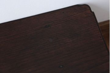 アンティーク家具　和製アンティーク　天板栗材一枚板!古い木製のシンプルな座卓