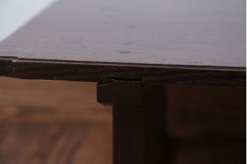 アンティーク家具　和製アンティーク　天板栗材一枚板!古い木製のシンプルな座卓
