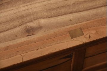 アンティーク家具　古民具・骨董　高級品!前面黒柿材・その他総桐材の6杯引き出し