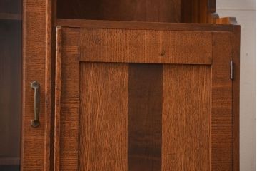 アンティーク家具　和製アンティーク　古い木製の小ぶりな変わり型本箱