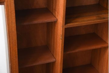 アンティーク家具　和製アンティーク　古い木製の小ぶりな変わり型本箱