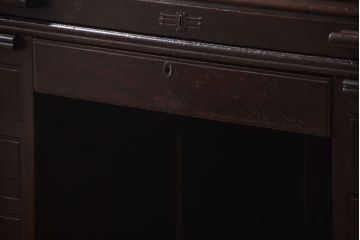 アンティーク家具　アンティーク　古いナラ材のロールトップデスク