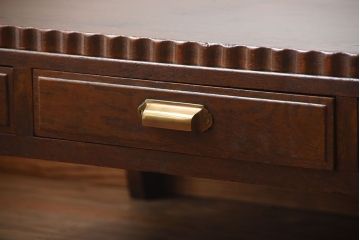 レトロ家具　アンティーク　古いナラ材のレトロでかわいい文机