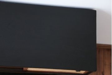 アンティーク家具　アンティーク　飾り棚付き!前面桑材の上品な収納棚