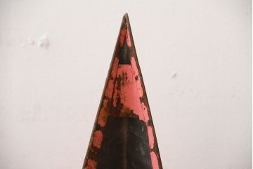 アンティーク雑貨　アメリカビンテージ　古いアイアン製の大きな壁掛け星形ブリキオーナメント(2)