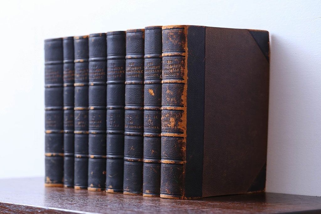アンティーク雑貨　アンティーク　1899年古い洋書8冊セット(古書・アトリエ)