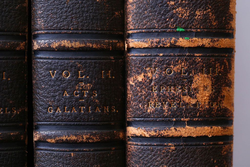 アンティーク雑貨　アンティーク　1899年古い洋書8冊セット(古書・アトリエ)