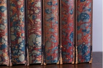 アンティーク雑貨　アンティーク　1899年古い洋書8冊セット(古書・アトリエ)