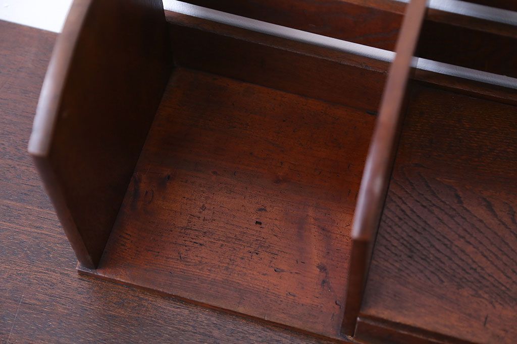 レトロ家具　昭和レトロ　引き出し付き!古い木製のアンティーク本立て