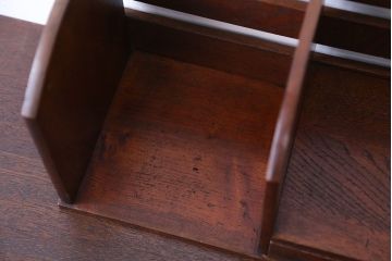 レトロ家具　昭和レトロ　引き出し付き!古い木製のアンティーク本立て