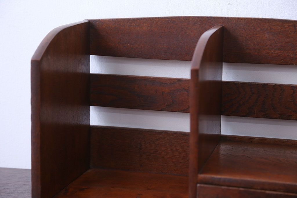 レトロ家具　昭和レトロ　引き出し付き!古い木製のアンティーク本立て