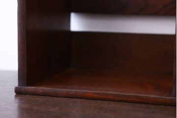 レトロ家具　昭和レトロ　引き出し付き!古い木製のアンティーク本立て