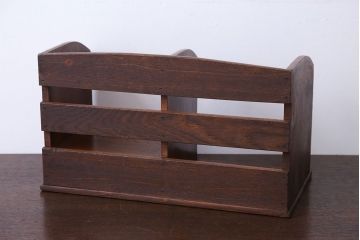 レトロ家具　昭和レトロ　引き出し付き!古い木製のアンティーク本立て