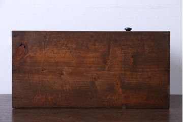 レトロ家具　昭和レトロ　引き出し付き!古い木製のアンティーク本立て
