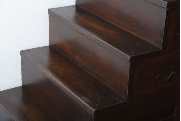 アンティーク家具　古民具・骨董　古い和製アンティーク階段箪笥