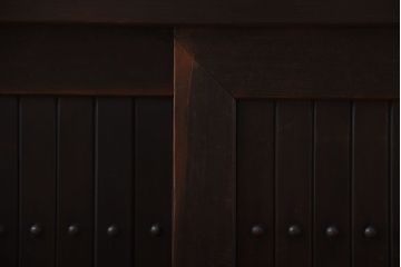 アンティーク家具　古民具・骨董　古い水屋箪笥ローボード(リビングボード、テレビボード、テレビ台、キャビネット、収納棚)(2)