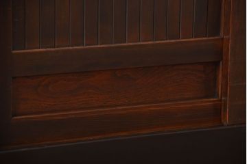 アンティーク家具　古民具・骨董　古い水屋箪笥ローボード(リビングボード、テレビボード、テレビ台、キャビネット、収納棚)(2)