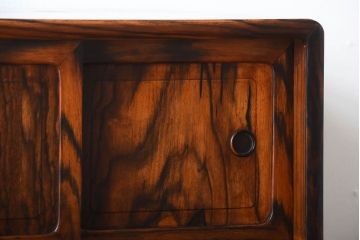 アンティーク家具　古民具・骨董　前面黒柿材!アンティークの高級重ね茶箪笥