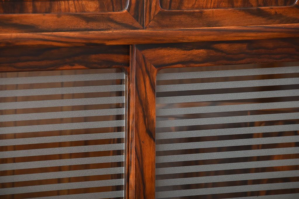 アンティーク家具　古民具・骨董　前面黒柿材!アンティークの高級重ね茶箪笥