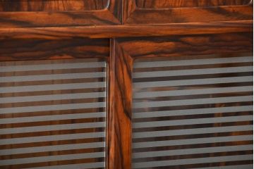 アンティーク家具　古民具・骨董　前面黒柿材!アンティークの高級重ね茶箪笥