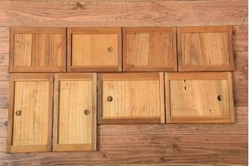 アンティーク家具　古民具・骨董　前面黒柿材!アンティークの高級重ね茶箪笥