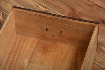 アンティーク家具　古民具・骨董　前面黒柿材!アンティークの高級重ね茶箪笥