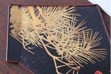 アンティーク雑貨　東西大家作画・菓子盆5枚セット(大観、玉堂など銘々盆)