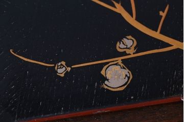 アンティーク雑貨　東西大家作画・菓子盆5枚セット(大観、玉堂など銘々盆)