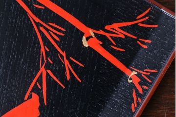 アンティーク雑貨　東西大家作画・菓子盆5枚セット(大観、玉堂など銘々盆)