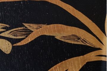 アンティーク雑貨　東西大家作画・菓子盆5枚セット(大観、玉堂など銘々盆)