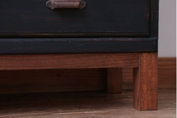 アンティーク家具　アンティークペイント　ネームプレート付き17杯ドロワー(引き出し・チェスト)