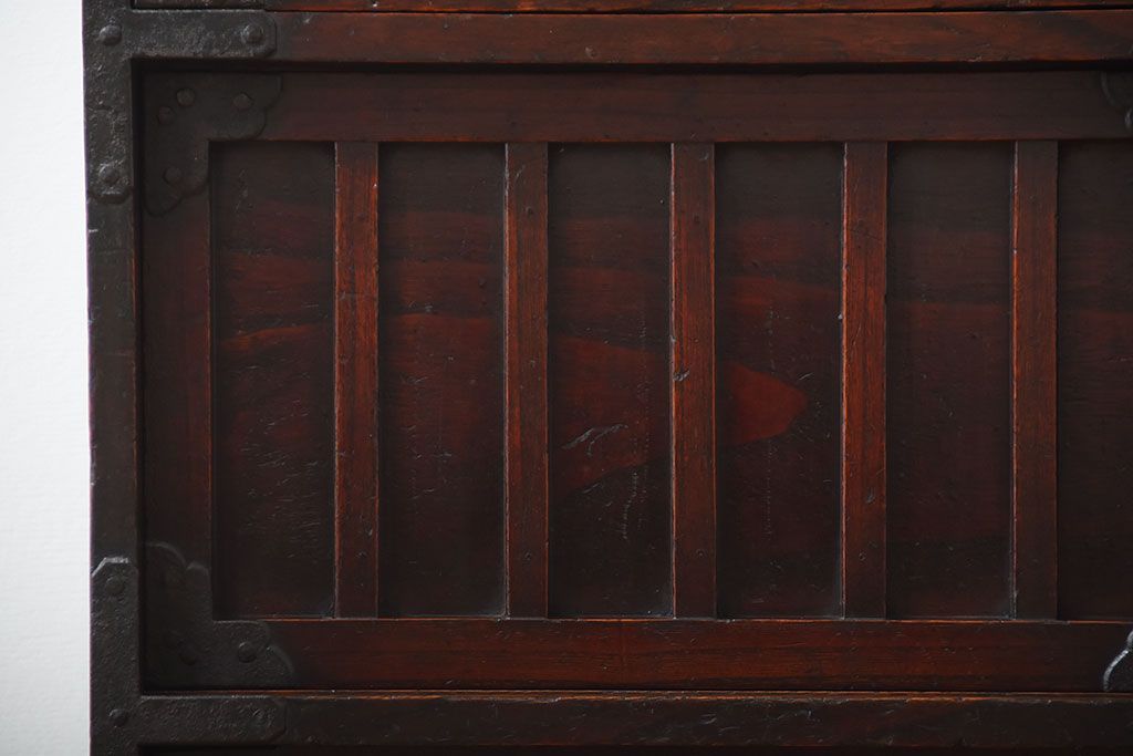 アンティーク家具　古民具・骨董　江戸時代　木の質感が味わい深い小箪笥