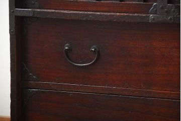 アンティーク家具　古民具・骨董　江戸時代　木の質感が味わい深い小箪笥