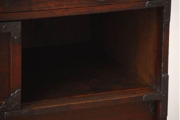 アンティーク家具　古民具・骨董　江戸時代　木の質感が味わい深い小箪笥