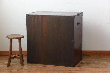 アンティーク家具　古民具・骨董　江戸時代　木の質感が味わい深い小箪笥