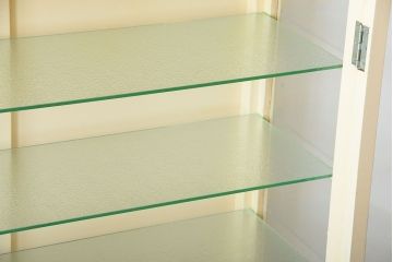 アンティーク家具　アンティーク　おしゃれなペイントガラスケース(ケビント)