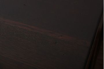 アンティーク家具　和製アンティーク　高級品!古いナラ材の両袖机(デスク)