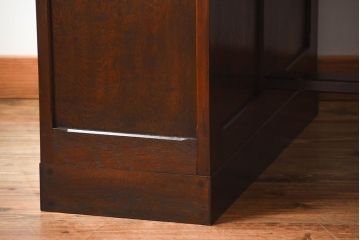 アンティーク家具　和製アンティーク　高級品!古いナラ材の両袖机(デスク)